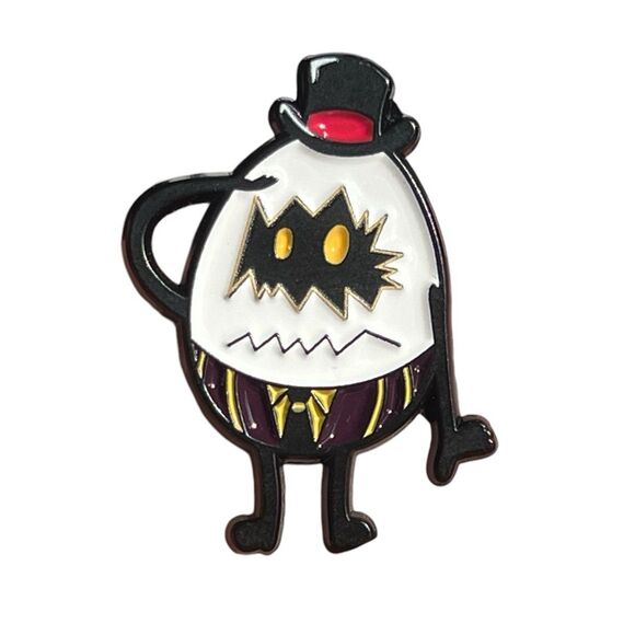 Hazbin Hotel Sir Pentious and Egg Minion Enamel Pin Set - Picture 5 of 6